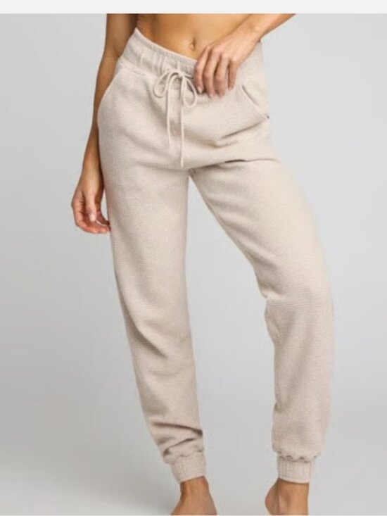 Negative Underwear Pants - Negative Waffle Knit Jogger Womens XSmall Sporty Cozy Leisure Slouchy Tailored